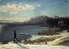 Wintry brine Tahoe de Albert Bierstadt