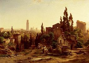 Verona, seen by the Giardino Giusti de Albert Emil Kirchner