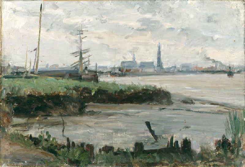 Antwerpener Hafenlandschaft de Albert Gottschalk
