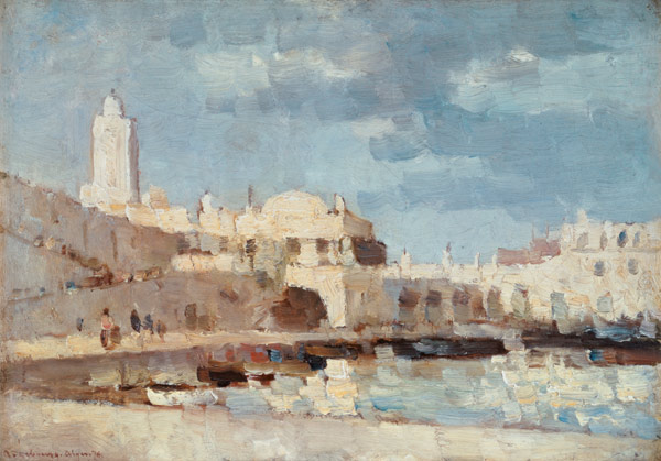 The Harbour at Algiers de Albert Lebourg