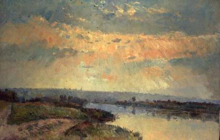 Late Afternoon on the Seine de Albert Lebourg