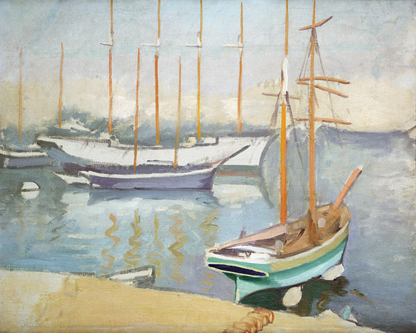 Segelboote in Marseille (Voiliers a Marseille) de Albert Marquet