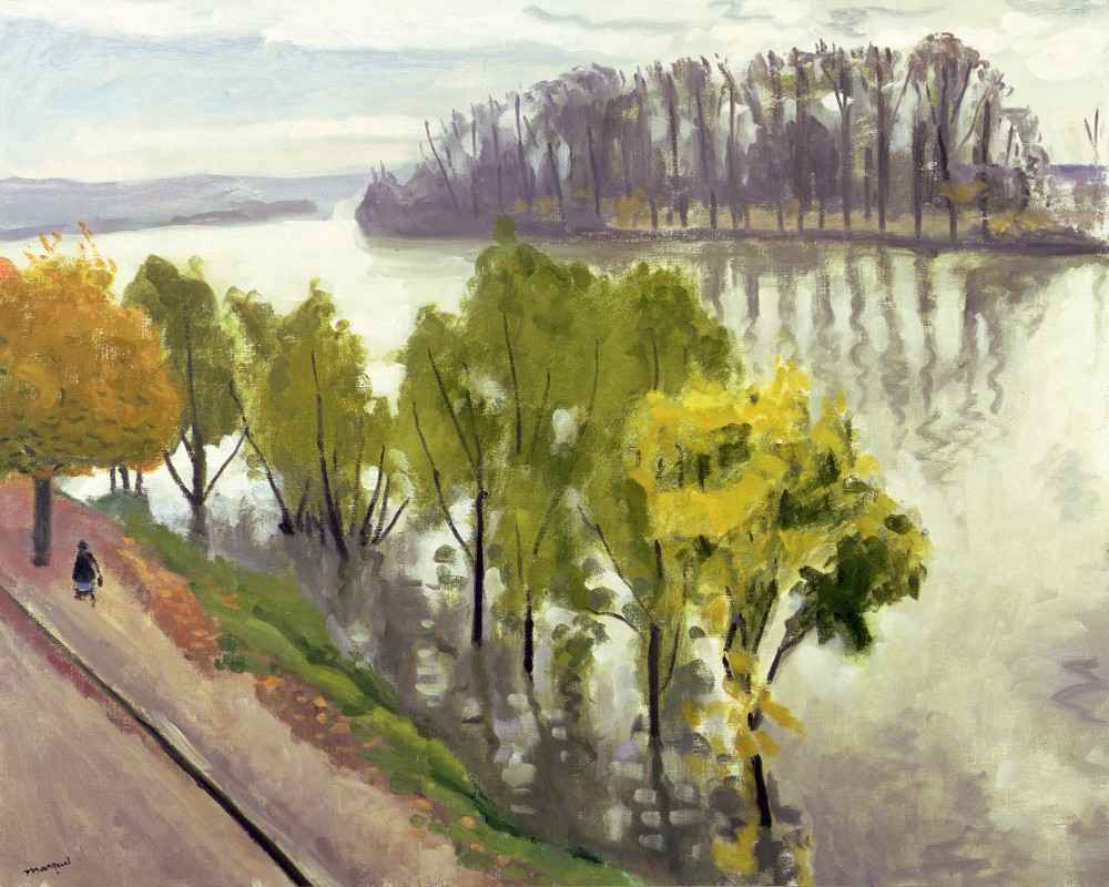 The Seine at La Frette in Autumn de Albert Marquet