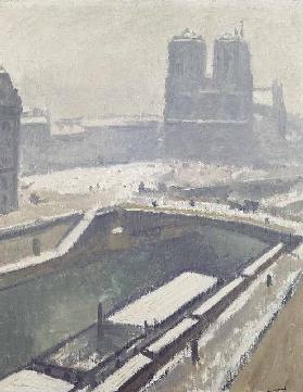 Notre Dame in the Snow, after 1912