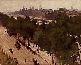 Paris, at the Quai you Louvre de Albert Marquet