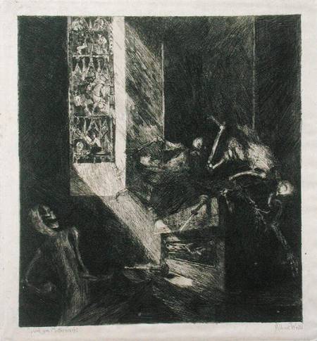 Apparition at Midnight de Albert Welti