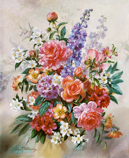A High Summer Bouquet (oil on canvas)d  de Albert  Williams