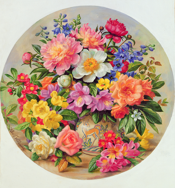 A/405/C Garden Flowers of July de Albert  Williams
