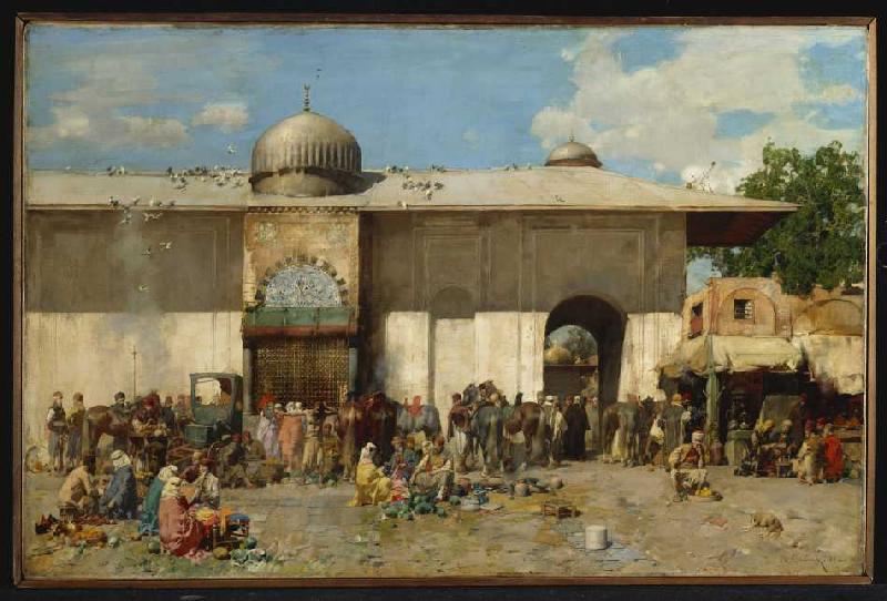 Orientalischer Markt de Alberto Pasini