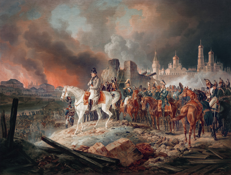 Napoleon Bonaparte in Moscow de Albrecht Adam