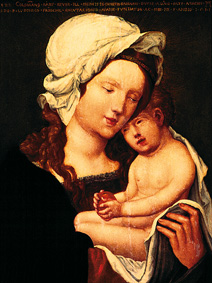 Maria with the child. de Albrecht Altdorfer