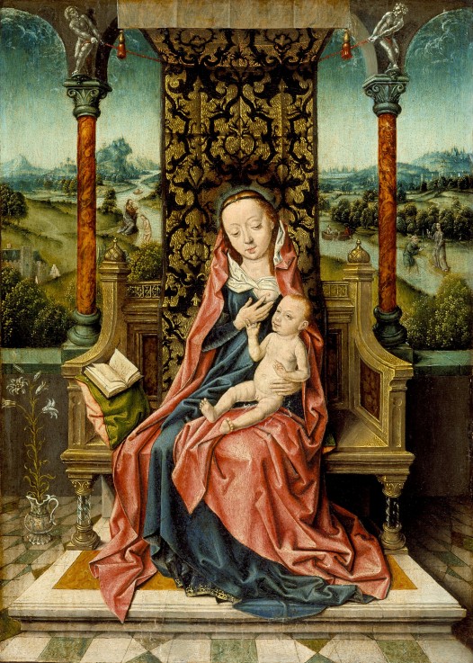 Madonna and Child Enthroned de Albrecht Bouts