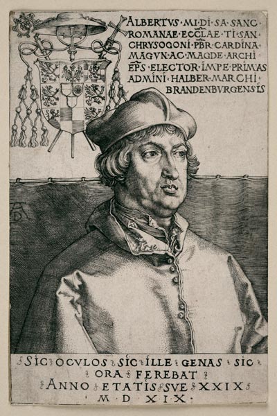 Albrecht von Brandenburg (''Kleiner Kardinal'') de Alberto Durero