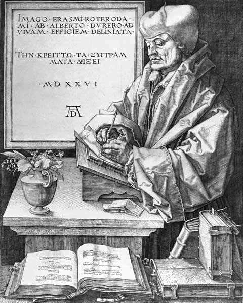 Desiderius Erasmus (1466-1536) of Rotterdam de Alberto Durero
