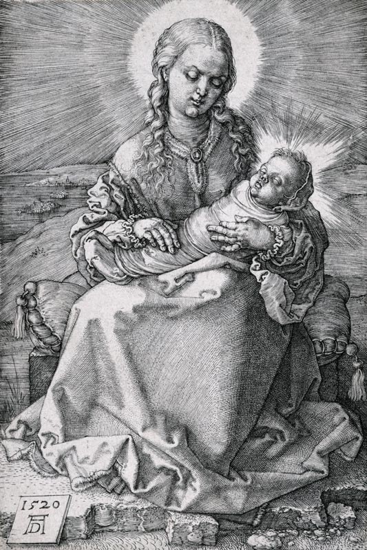 Die Jungfrau mit dem Wickelkind de Alberto Durero