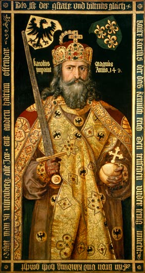 El emperador Charlemagne de Alberto Durero