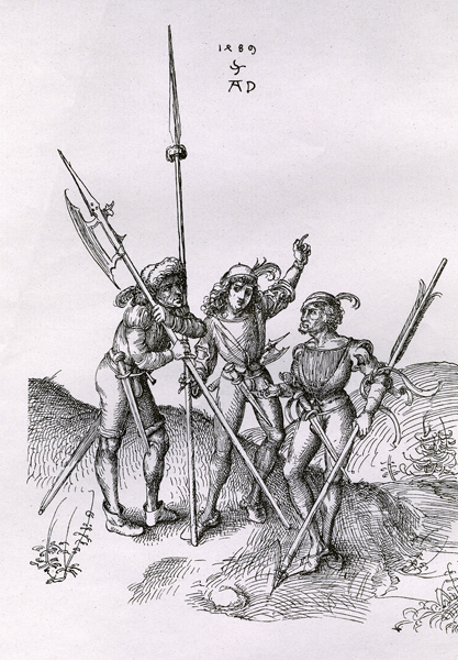 Soldiers / Dürer / 1489 de Alberto Durero