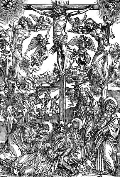 Large Crucifixion / Dürer / c.1496 de Alberto Durero