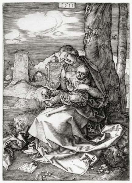 A.Dürer, Mary with the Pear de Alberto Durero