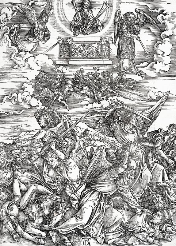 The Four Angels of Euphrat / Dürer de Alberto Durero