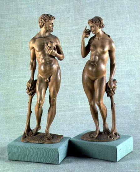 Adam and Eve, a pair of statues de Alberto Durero