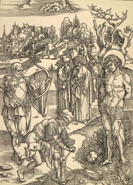 A.Dürer / Martyrdom of St. Sebastian de Alberto Durero