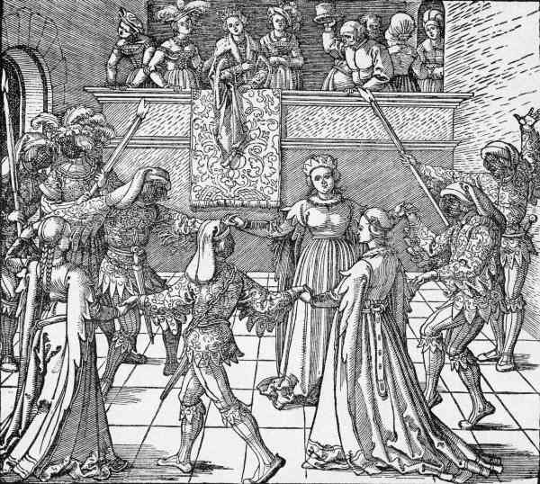 A.Dürer / The Torch Dance / c.1516 de Alberto Durero