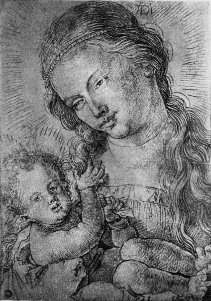 A.Dürer, Madonna and Child / c.1510/20 de Alberto Durero