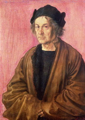 Albrecht Durer's Father, 1497 (panel) de Alberto Durero