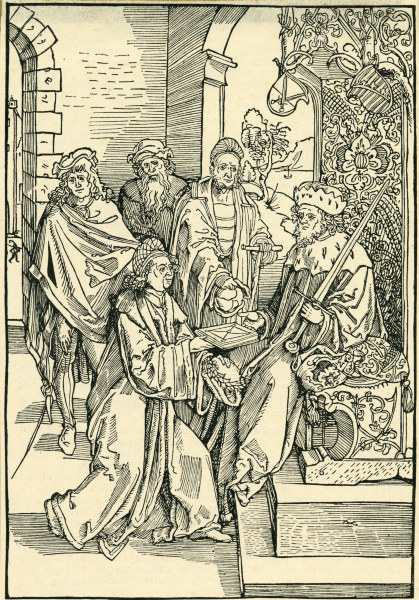 Celtis & Frederick the Wise of Saxony de Alberto Durero