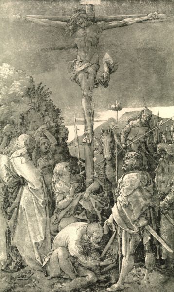 Christ on the Cross / Dürer / 1504 de Alberto Durero