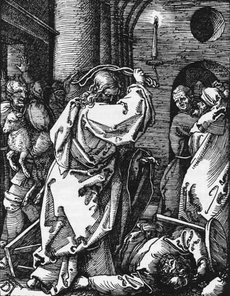 Clearing the Temple / Dürer / 1511 de Alberto Durero