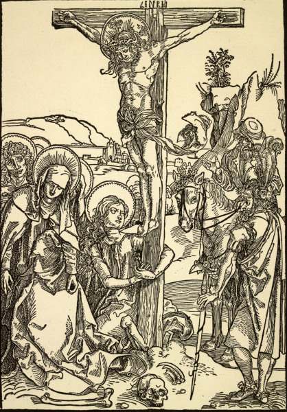 Crucifixion of Christ / Dürer / c.1495 de Alberto Durero