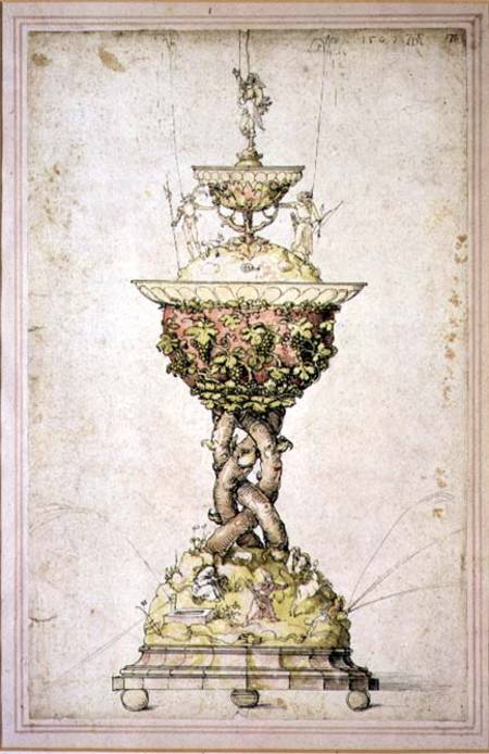 Design for a Table Fountain de Alberto Durero