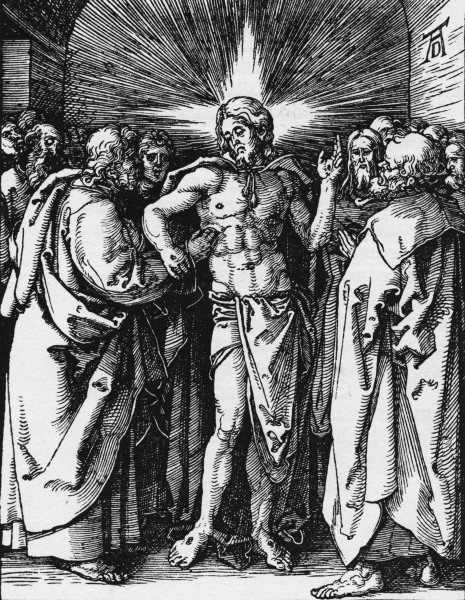 Doubting Thomas / Dürer / c.1510 de Alberto Durero
