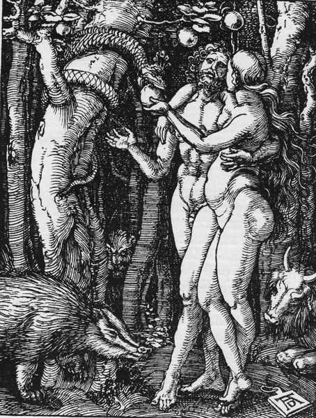 Dürer, Adam and Eve / Small Passion de Alberto Durero