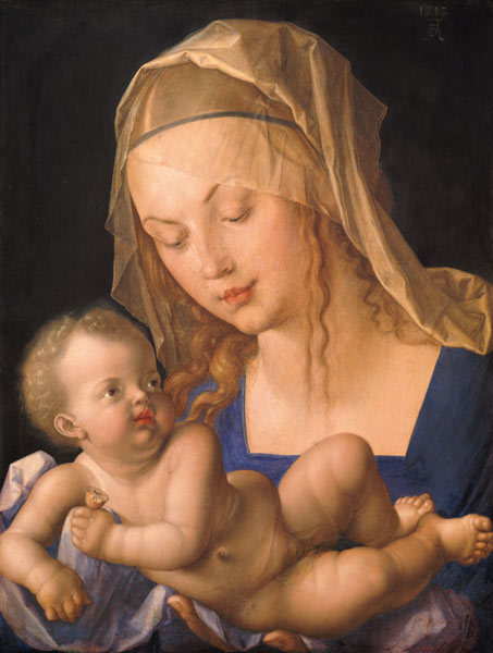 The Madonna with the pear slice de Alberto Durero