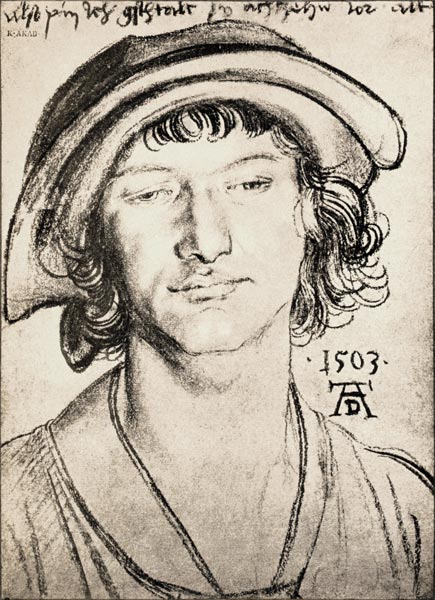 A.Dürer, Portr.of 18-year-old Youth de Alberto Durero