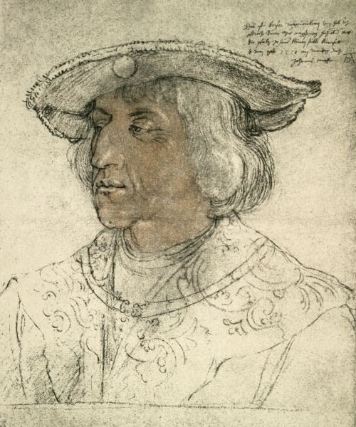 Emperor Maximilian I / Drawing / Dürer de Alberto Durero