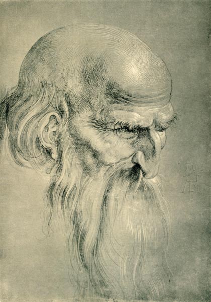 Head of an Apostles / Dürer / 1508 de Alberto Durero