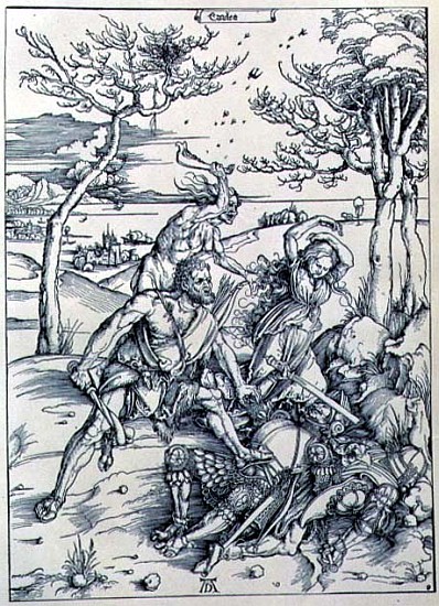 Hercules Killing the Molionides, c.1496/98 de Alberto Durero
