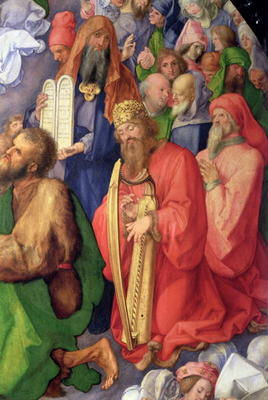 Landauer Altarpiece: King David, 1511 (panel) (detail of 68677) de Alberto Durero