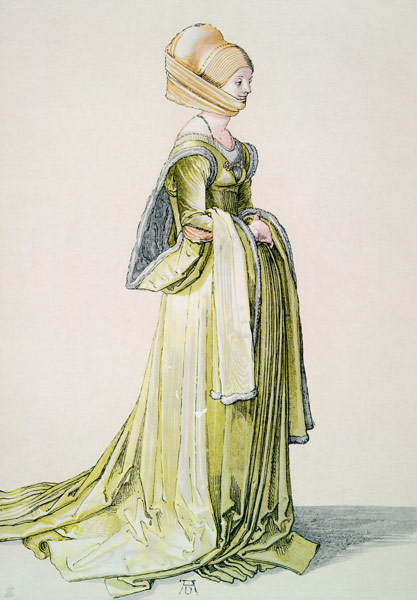 A.Dürer, Nuremberg Woman in Dance Dress de Alberto Durero