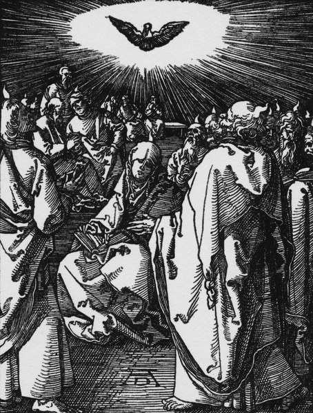 Outpouring of the Holy Ghost / Dürer de Alberto Durero