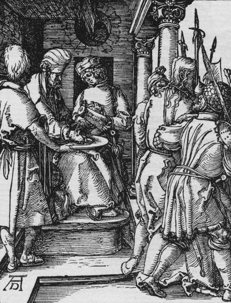 Pilate washes his hands / Dürer / c1509 de Alberto Durero