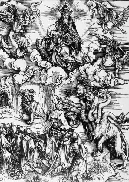 Seven-headed beast / Dürer / 1497/98 de Alberto Durero