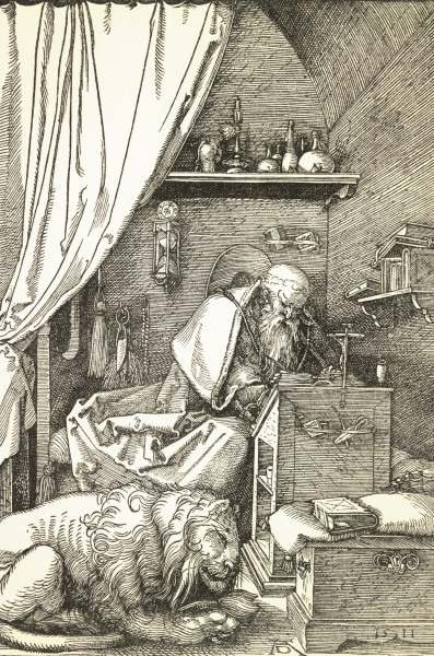 St Hieronymus in the Cell / Dürer / 1511 de Alberto Durero