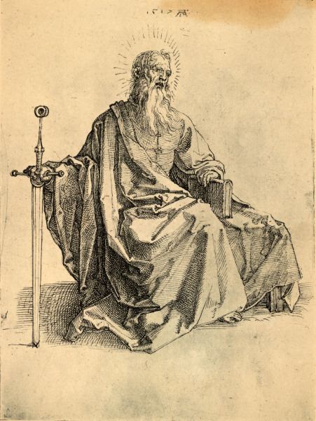 The Apostle Paul / Dürer / 1517 de Alberto Durero