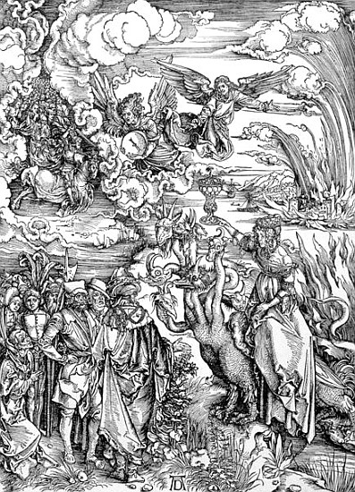 The Babylonian Whore from the ''Apocalypse'' or ''The Revelations of St. John the Divine'', pub. 149 de Alberto Durero