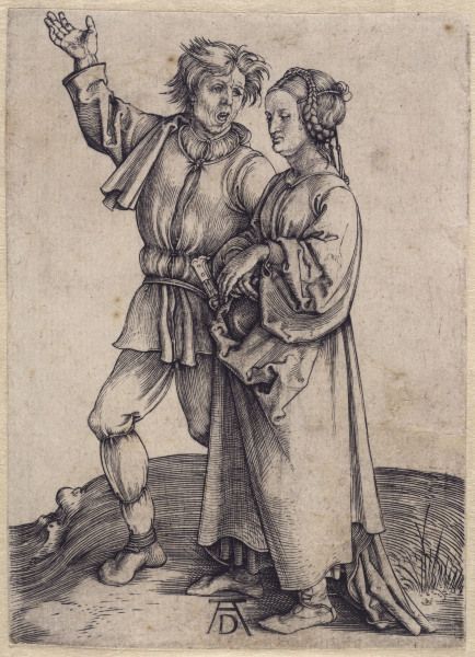 The Farmer and his Wife / Dürer / 1495 de Alberto Durero